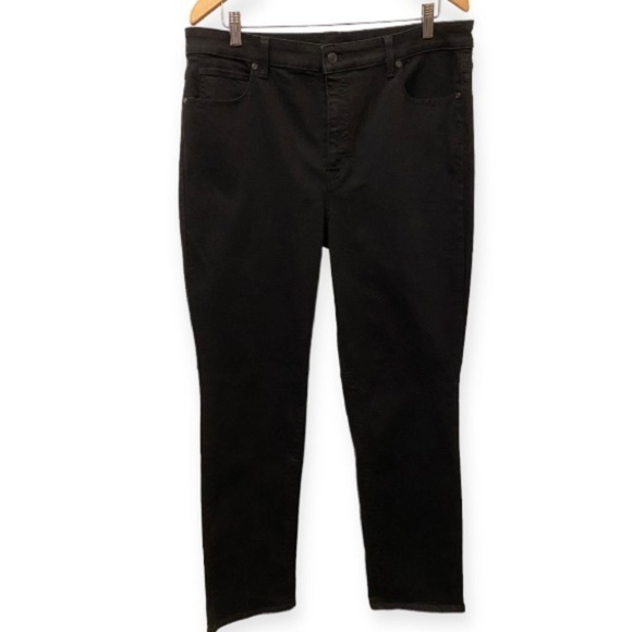 Talbots 16 Straight Leg Jeans Black High Rise Women’s Stretch 2021 - Picture 3 of 12